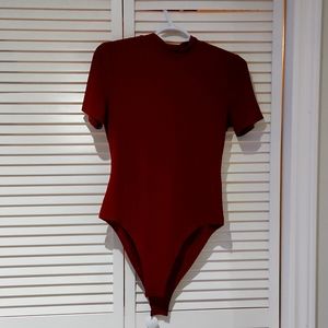 Never worn red/burgundy body suit